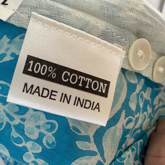 Olivia James - Emory Blouse - Mini Garden Floral Aqua - Picture 5 of 6